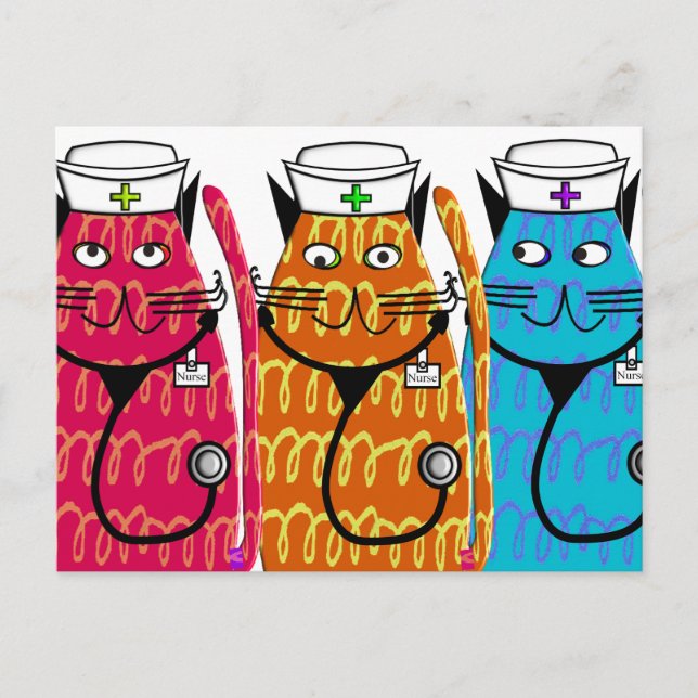 Nurse Cats Postcard (Front)