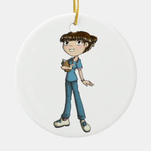 Nurse Ceramic Ornament