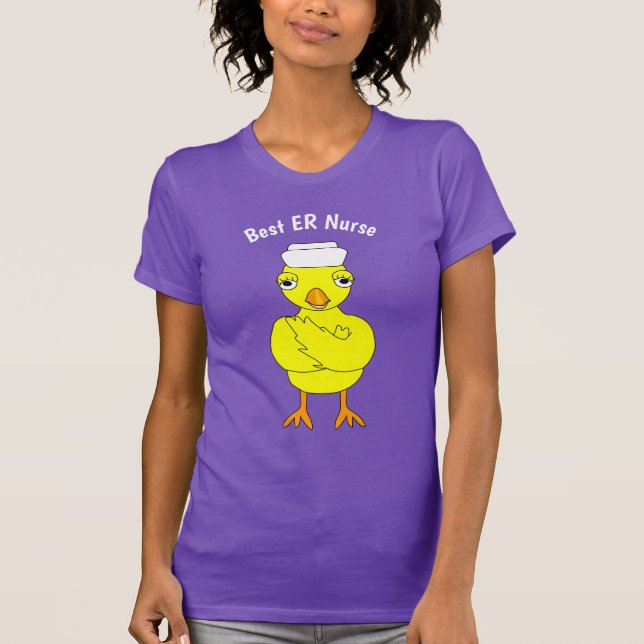 Nurse Chick Arms Folded T-Shirt (Front)