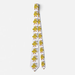 Nurse chick cartoon choose background color neck tie