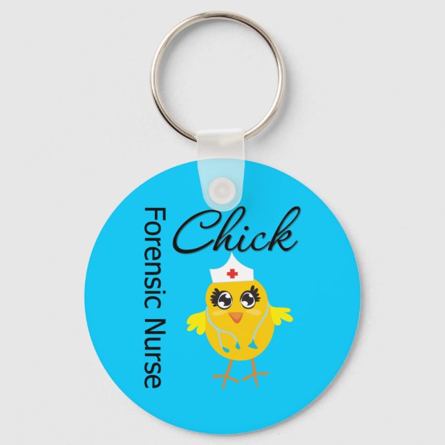 Nurse Chick v1 Forensic Nurse Keychain (Front)