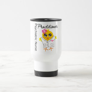 Nurse Chick v2 Psychiatric Nurse Practitioner Travel Mug