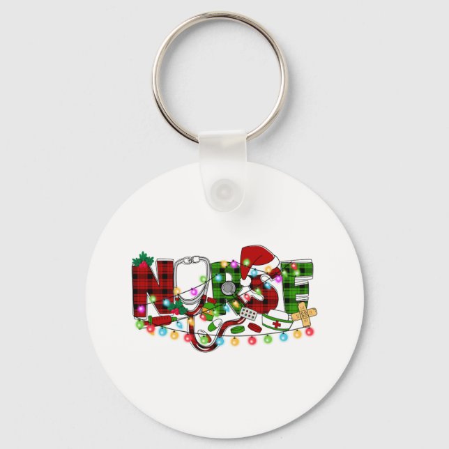 Nurse Christmas 1 Keychain (Front)
