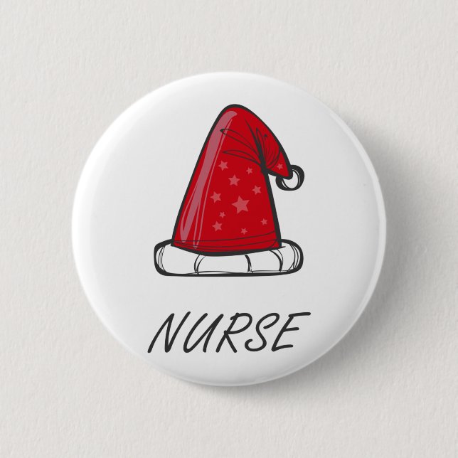 nurse christmas  4 button (Front)