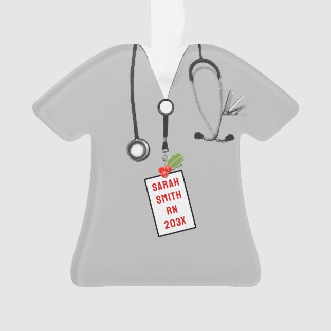 Nurse Christmas Collectible 2023 Ornament (Front)