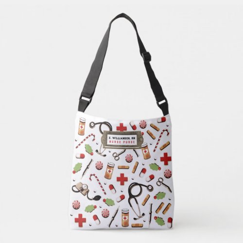 Nurse Christmas Crossbody Bag