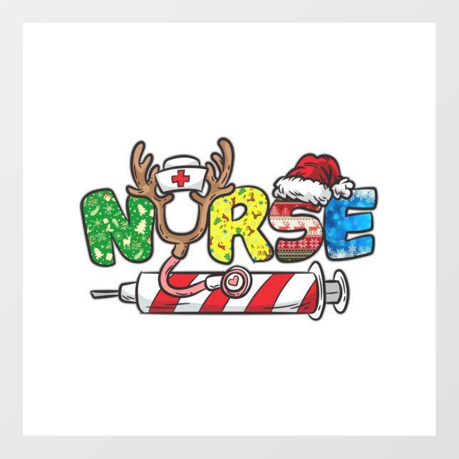 Nurse Christmas   Floor Decals (Front)