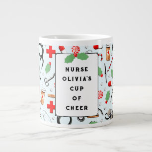 Nurse Christmas Giant Coffee Mug
