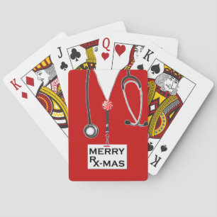 Nurse Christmas Holiday Gift Poker Cards