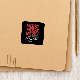 Nurse Christmas Merry Nurse Nursing Gifts Holiday Patch
