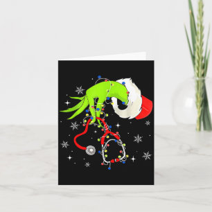 Nurse Christmas Stethoscope Nurses Xmas Pajamas Sa Card