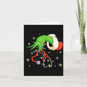 Nurse Christmas Stethoscope Nurses Xmas Santa Wome Card