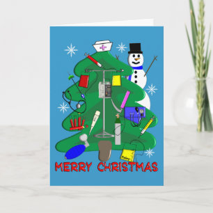 Nurse Christmas T-Shirts and Gifts Holiday Card