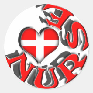 NURSE CIRCULAR LOGO WITH HEART AND CROSS SYMBOL CLASSIC ROUND STICKER