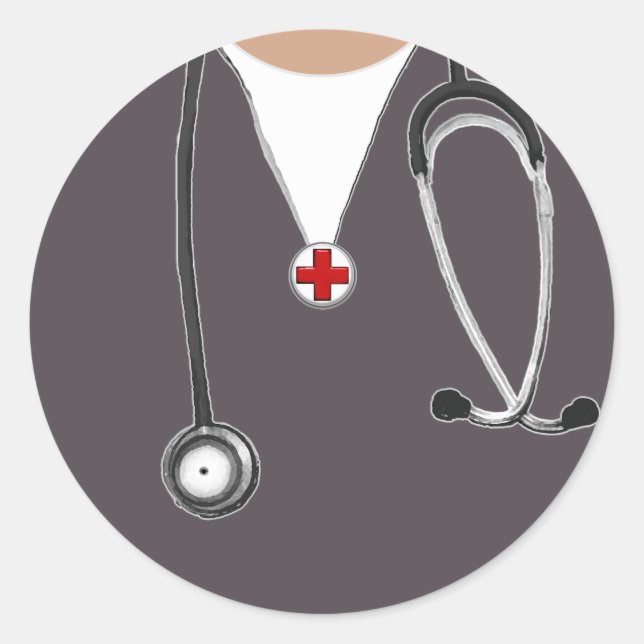 Nurse Classic Round Sticker (Front)