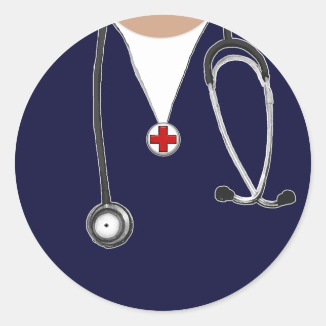 Nurse Classic Round Sticker (Front)