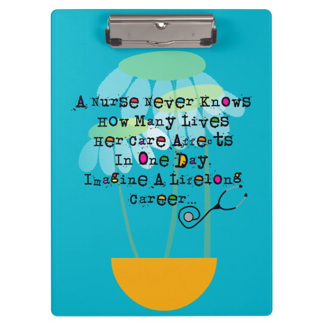 Nurse Clipboard Nurse Quote (Front)