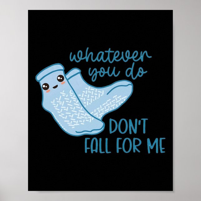 Nurse CNA Fall Risk Healthcare Worker Patient Tran Poster (Front)