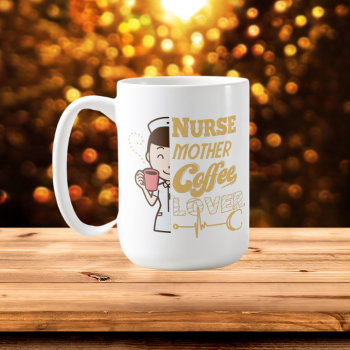Nurse Coffee Mom Add Monogram Coffee Mug by DoodlesHolidayGifts at Zazzle