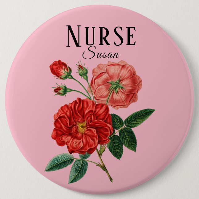 Nurse Colossal, 6 Inch Round Button (Front)