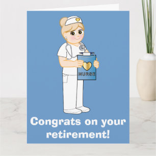Nurse: Congratulations on Your Retirement Big Card