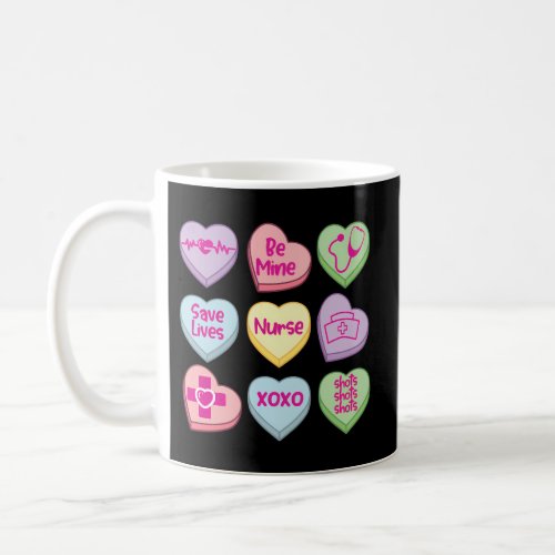 Nurse Conversation Hearts Day Coffee Mug