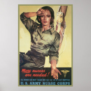 Nurse Corps Retro Poster