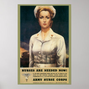 Nurse Corps Retro Poster