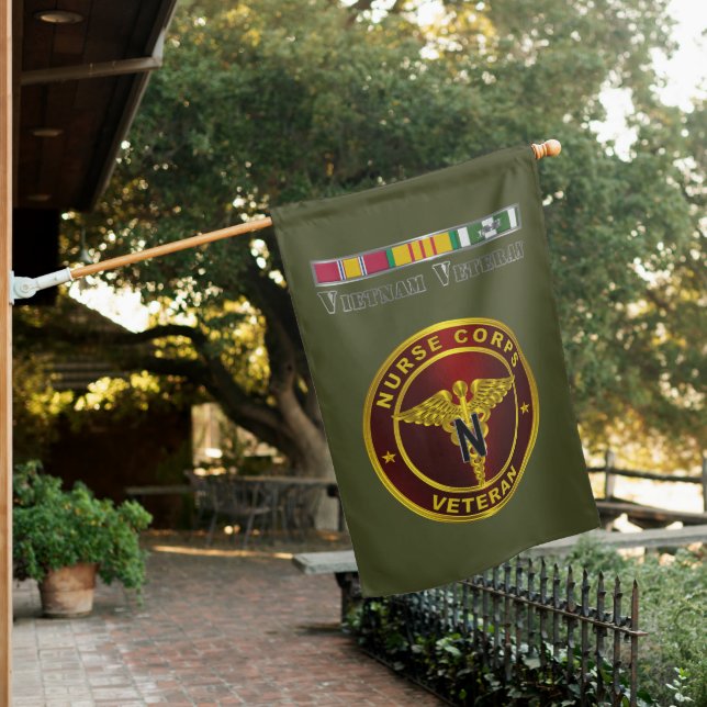 Nurse Corps  Vietnam Veteran House Flag (In SItu)