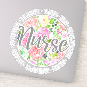 Nurse Covid 19 Essential Caring Worker Sticker