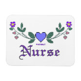 Mental Health Nursing-Not for Wimps+Nurse Cap/Pink Magnet, Zazzle