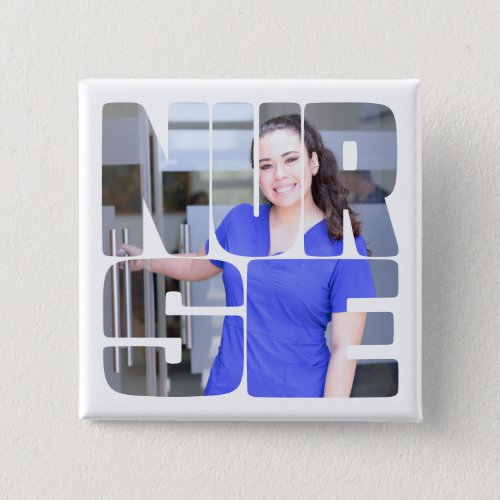 nurse custom photo square button
