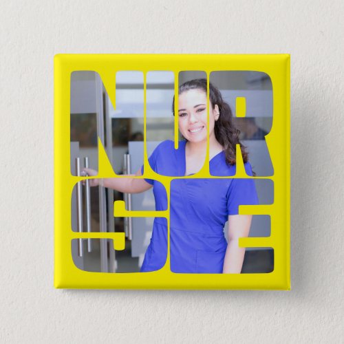 nurse custom photo square button