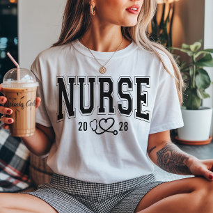Nurse   Custom Varsity Nurse Graduation   Nursing T-Shirt