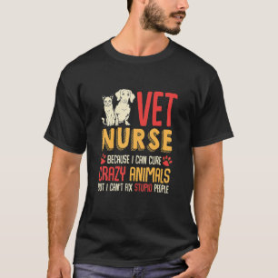 Nurse Cute Dog Sloth Rabbit Horse Fish Turtle Pet  T-Shirt