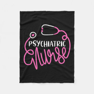 Nurse -cute Rn Mental Health Nursing Psych Nurse Fleece Blanket