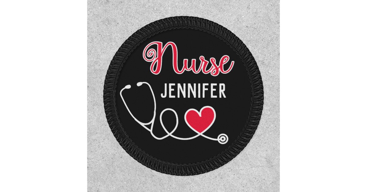  Script Nurse in Stethoscope Design w/Custom Name