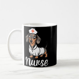 Nurse Dachshunds In Costumes Adorable Nurse Coffee Mug