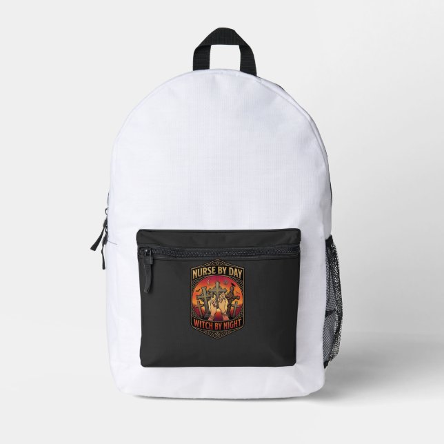 Nurse Day Witch Night Cross Hands Halloween_1 Printed Backpack (Front)