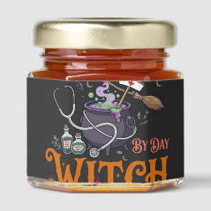 Nurse Day Witch Night Halloween Cauldron Stethosco Honey Jar Favors