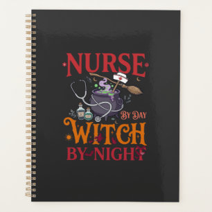 Nurse Day Witch Night Halloween Cauldron Stethosco Planner