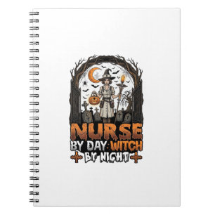 Nurse Day Witch Night Halloween Cemetery Pumpkin_1 Notebook