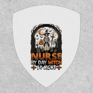 Nurse Day Witch Night Halloween Cemetery Pumpkin_1 Patch