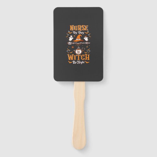 Nurse Day Witch Night Halloween Hat Ghosts Hand Fan