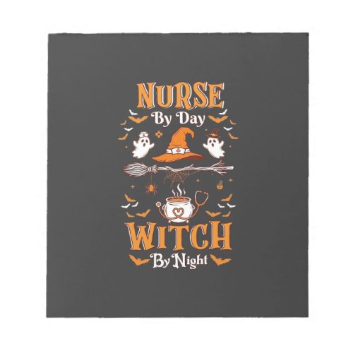 Nurse Day Witch Night Halloween Hat Ghosts Notepad