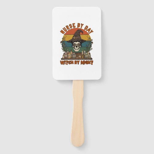 Nurse Day Witch Night Halloween Skull Potions_1 Hand Fan