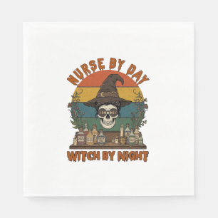 Nurse Day Witch Night Halloween Skull Potions_1 Napkins