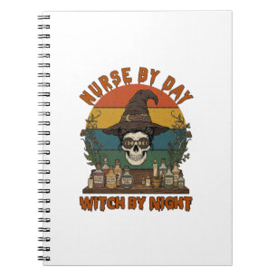 Nurse Day Witch Night Halloween Skull Potions_1 Notebook
