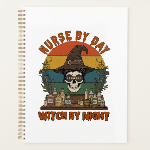 Nurse Day Witch Night Halloween Skull Potions_1 Planner
