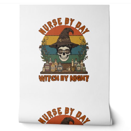 Nurse Day Witch Night Halloween Skull Potions_1 Wallpaper